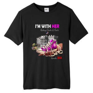 Kamala Harris 2024 IM With Her Rocking Chucks & Pearls Tall Fusion ChromaSoft Performance T-Shirt