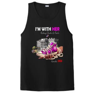 Kamala Harris 2024 IM With Her Rocking Chucks & Pearls PosiCharge Competitor Tank