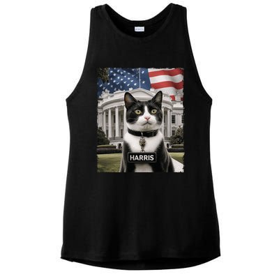 Kamala Harris 2024 President Gifts Funny Childless Cat Ladies For Harris 2024 Ladies PosiCharge Tri-Blend Wicking Tank