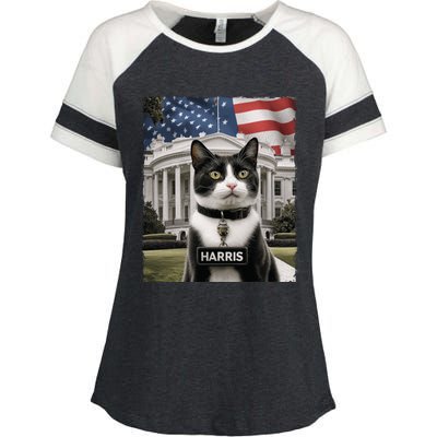 Kamala Harris 2024 President Gifts Funny Childless Cat Ladies For Harris 2024 Enza Ladies Jersey Colorblock Tee