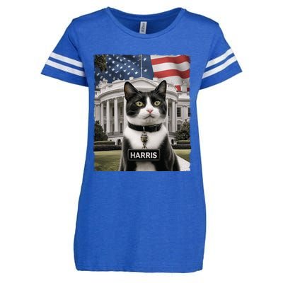 Kamala Harris 2024 President Gifts Funny Childless Cat Ladies For Harris 2024 Enza Ladies Jersey Football T-Shirt