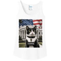 Kamala Harris 2024 President Gifts Funny Childless Cat Ladies For Harris 2024 Ladies Essential Tank