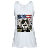 Kamala Harris 2024 President Gifts Funny Childless Cat Ladies For Harris 2024 Ladies Essential Flowy Tank