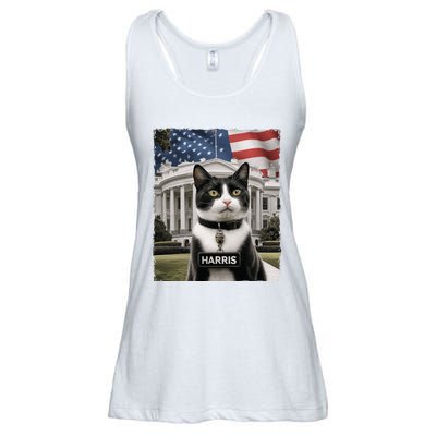 Kamala Harris 2024 President Gifts Funny Childless Cat Ladies For Harris 2024 Ladies Essential Flowy Tank