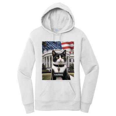 Kamala Harris 2024 President Gifts Funny Childless Cat Ladies For Harris 2024 Women's Pullover Hoodie