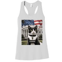 Kamala Harris 2024 President Gifts Funny Childless Cat Ladies For Harris 2024 Women's Racerback Tank