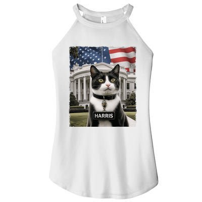 Kamala Harris 2024 President Gifts Funny Childless Cat Ladies For Harris 2024 Women's Perfect Tri Rocker Tank