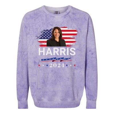 Kamala Harris 2024 Kamala Harris For President 2024 Colorblast Crewneck Sweatshirt