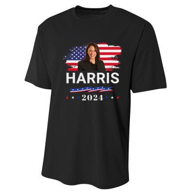 Kamala Harris 2024 Kamala Harris For President 2024 Performance Sprint T-Shirt