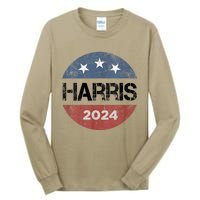 Kamala Harris 2024 For President Campaign Us Flag Tall Long Sleeve T-Shirt