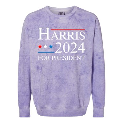 Kamala Harris 2024 For President Election Campaign Colorblast Crewneck Sweatshirt