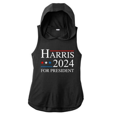 Kamala Harris 2024 For President Election Campaign Ladies PosiCharge Tri-Blend Wicking Draft Hoodie Tank