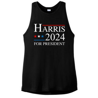 Kamala Harris 2024 For President Election Campaign Ladies PosiCharge Tri-Blend Wicking Tank