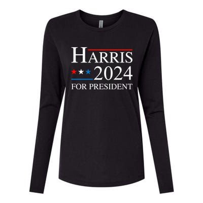 Kamala Harris 2024 For President Election Campaign Womens Cotton Relaxed Long Sleeve T-Shirt