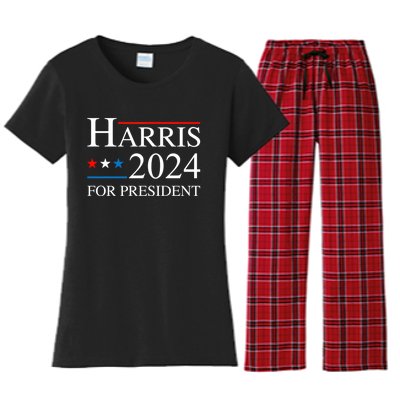 Kamala Harris 2024 For President Election Campaign Women's Flannel Pajama Set