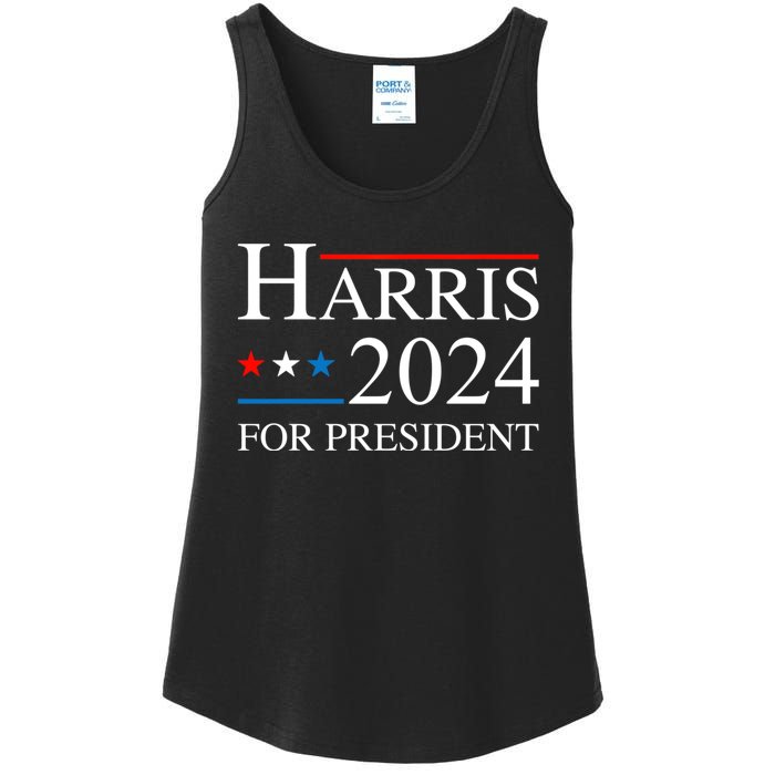 Kamala Harris 2024 For President Election Campaign Ladies Essential Tank