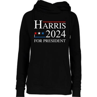 Kamala Harris 2024 For President Election Campaign Womens Funnel Neck Pullover Hood