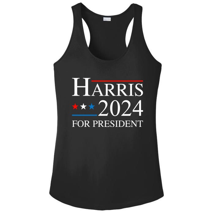 Kamala Harris 2024 For President Election Campaign Ladies PosiCharge Competitor Racerback Tank