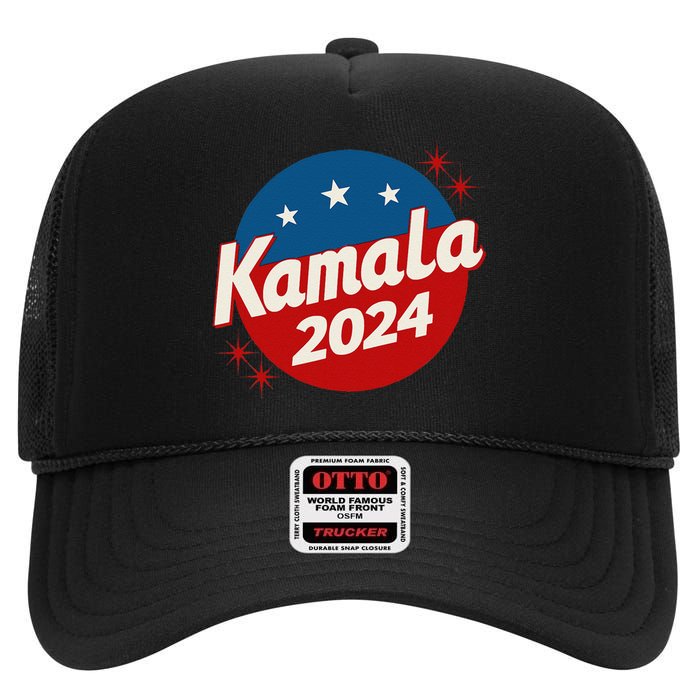 Kamala Harris 2024 For President I Am Speaking Vintage High Crown Mesh Back Trucker Hat