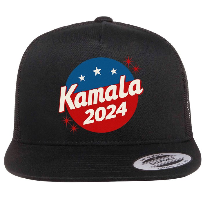 Kamala Harris 2024 For President I Am Speaking Vintage Flat Bill Trucker Hat