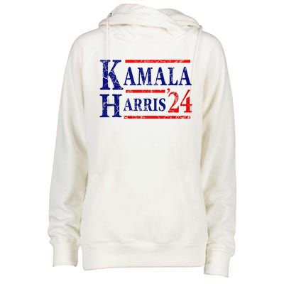 Kamala Harris 24 President Usa Democrat Party Womens Funnel Neck Pullover Hood