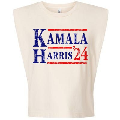 Kamala Harris 24 President Usa Democrat Party Garment-Dyed Women's Muscle Tee