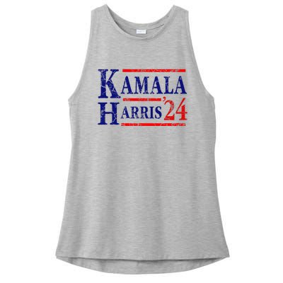 Kamala Harris 24 President Usa Democrat Party Ladies PosiCharge Tri-Blend Wicking Tank