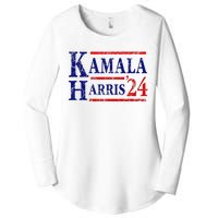 Kamala Harris 24 President Usa Democrat Party Women's Perfect Tri Tunic Long Sleeve Shirt