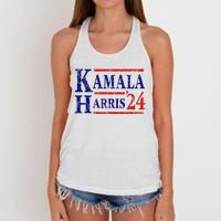 Kamala Harris 24 President Usa Democrat Party Women's Knotted Racerback Tank