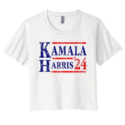 Kamala Harris 24 President Usa Democrat Party Women's Crop Top Tee