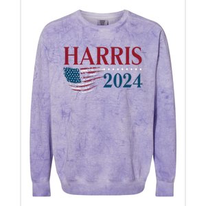 Kamala Harris 2024 For President Campaign Colorblast Crewneck Sweatshirt