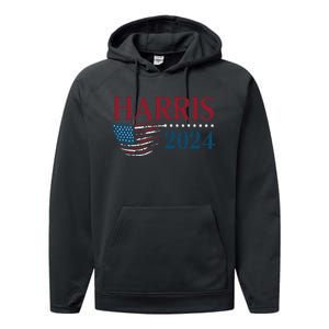 Kamala Harris 2024 For President Campaign Performance Fleece Hoodie