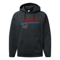 Kamala Harris 2024 For President Campaign Performance Fleece Hoodie