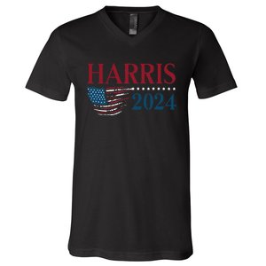 Kamala Harris 2024 For President Campaign V-Neck T-Shirt