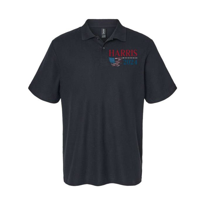 Kamala Harris 2024 For President Campaign Softstyle Adult Sport Polo