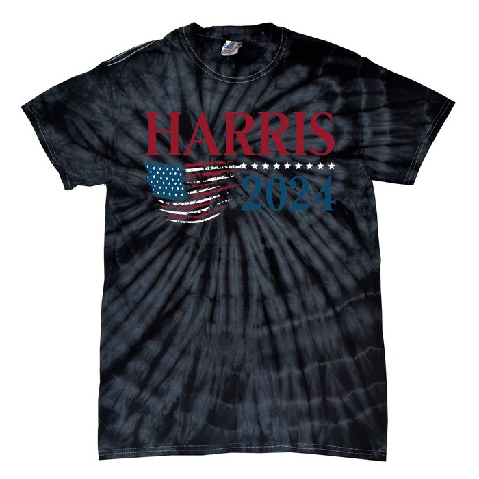 Kamala Harris 2024 For President Campaign Tie-Dye T-Shirt