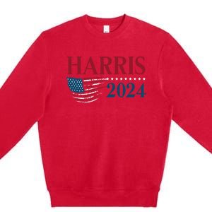 Kamala Harris 2024 For President Campaign Premium Crewneck Sweatshirt