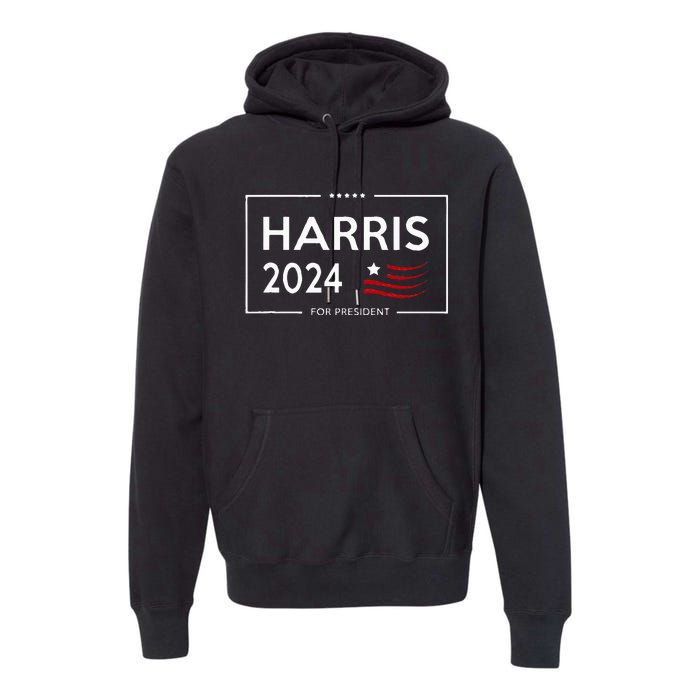 Kamala Harris 2024 For President Campaign Premium Hoodie