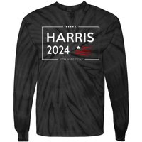 Kamala Harris 2024 For President Campaign Tie-Dye Long Sleeve Shirt