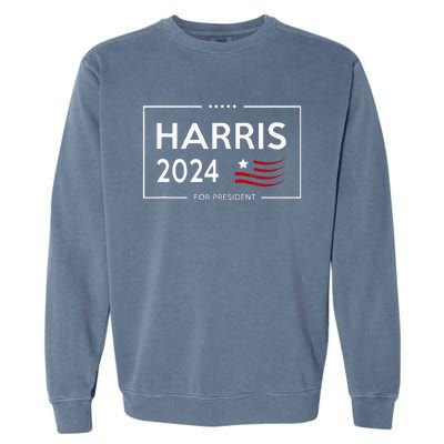 Kamala Harris 2024 For President Campaign Garment-Dyed Sweatshirt