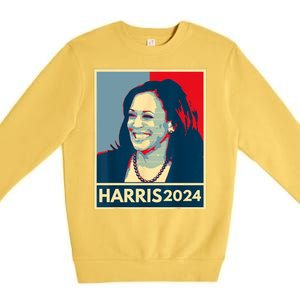 Kamala Harris 2024 Retro Usa Election Premium Crewneck Sweatshirt