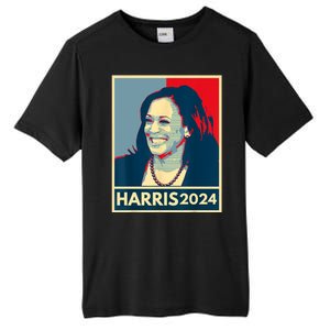 Kamala Harris 2024 Retro Usa Election Tall Fusion ChromaSoft Performance T-Shirt