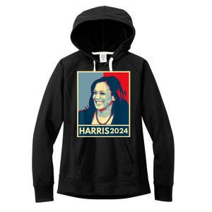 Kamala Harris 2024 Retro Usa Election Women's Fleece Hoodie