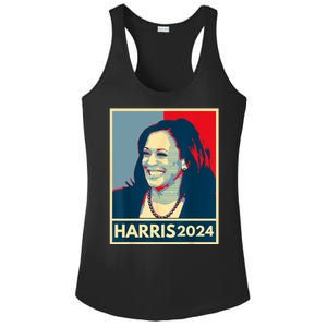 Kamala Harris 2024 Retro Usa Election Ladies PosiCharge Competitor Racerback Tank