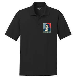 Kamala Harris 2024 Retro Usa Election PosiCharge RacerMesh Polo