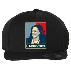 Kamala Harris 2024 Retro Usa Election Wool Snapback Cap