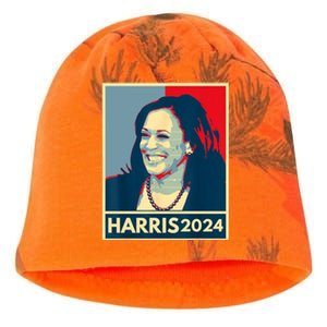 Kamala Harris 2024 Retro Usa Election Kati - Camo Knit Beanie