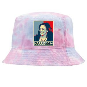 Kamala Harris 2024 Retro Usa Election Tie-Dyed Bucket Hat