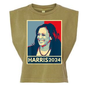 Kamala Harris 2024 Retro Usa Election Garment-Dyed Women's Muscle Tee