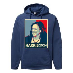 Kamala Harris 2024 Retro Usa Election Performance Fleece Hoodie